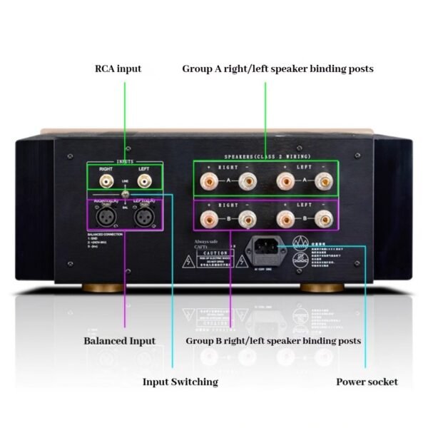 MUSMYS-Reference Accuphase E-406 Class AB Amplifier 180W*2